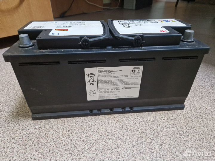 Аккумулятор bmw agm 105 Ah