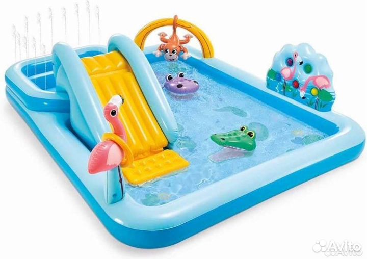 Детский бассейн надувной intex 244*198*71см