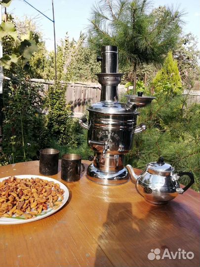 Турецкий самовар на дровах с чайником. Sozenler