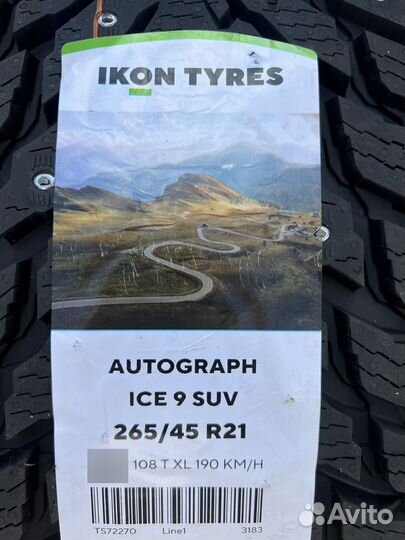 Ikon Tyres Autograph Ice 9 SUV 265/45 R21