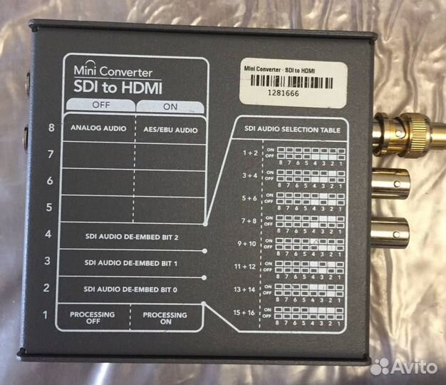 Blackmagic mini converter sdi to hdmi