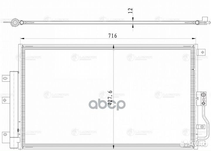 Радиатор кондиционера для а/м Haval Jolion (21