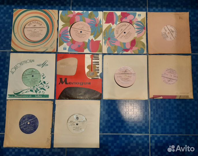 Грампластинки СССР 50-80 гг 7,8,10,12