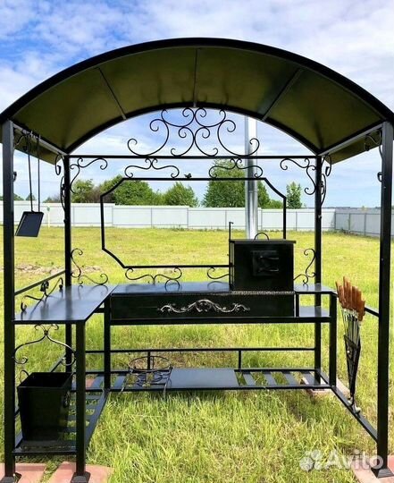 Мангал с печью