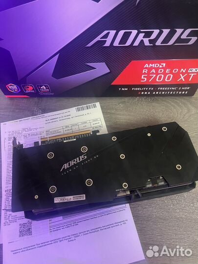 Видеокарта RX 5700XT Aorus 8GB