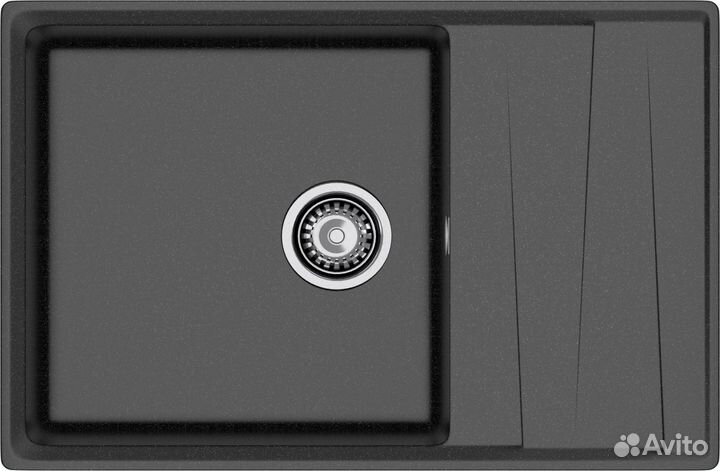 Мойка кух. черная мрамор GranFest level GF-LV-760L