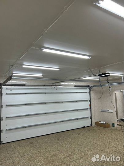 Секционные ворота с монтажом