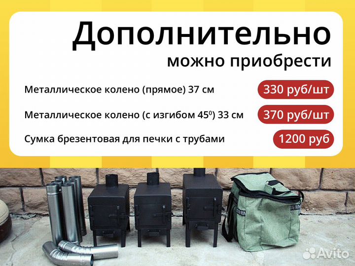 Мини печка для палатки