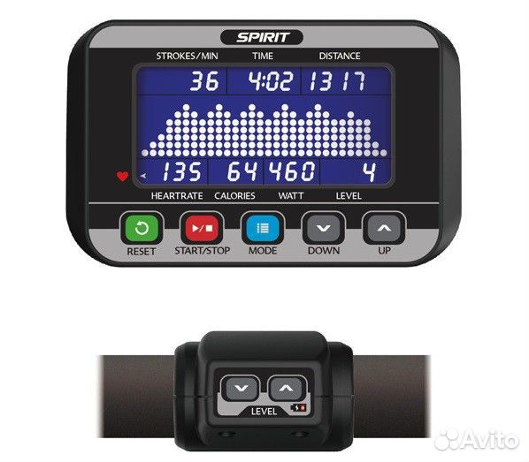 Гребной тренажер Spirit Fitness CRW800