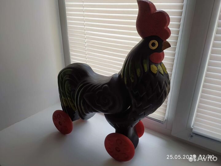 Петух игрушка каталка СССР