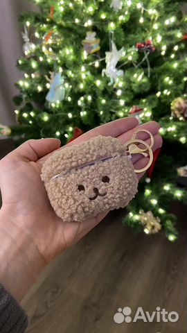 Плюшевый чехол для наушников Airpods Pro
