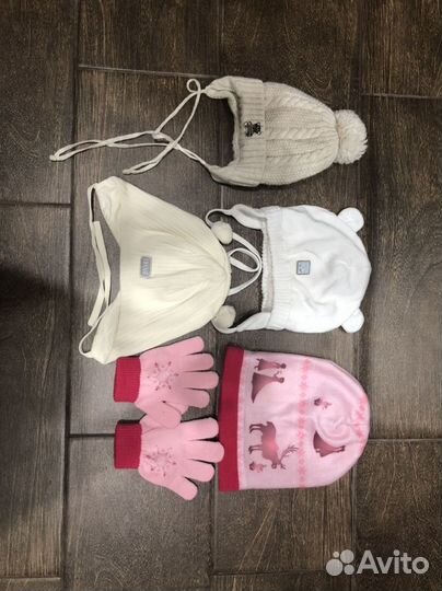 Шапка варежки перчатки панамки