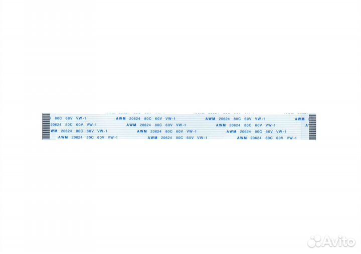 Шлейф 14 pin, 20 см, шаг 1 мм FFC, прямой А