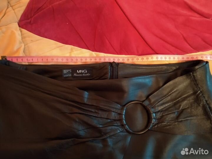 Кожаная юбка Mango