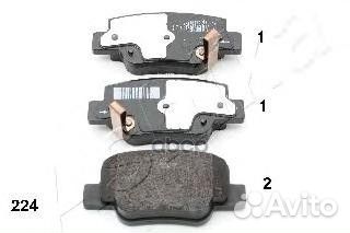 Колодки тормозные задние дисковые к-кт '51-02-2