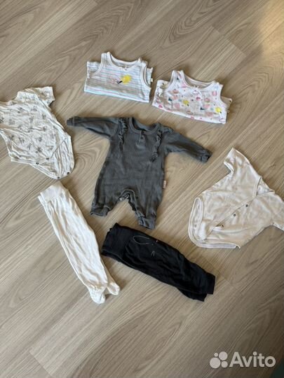 Вещи пакетом для девочки 62 68 74