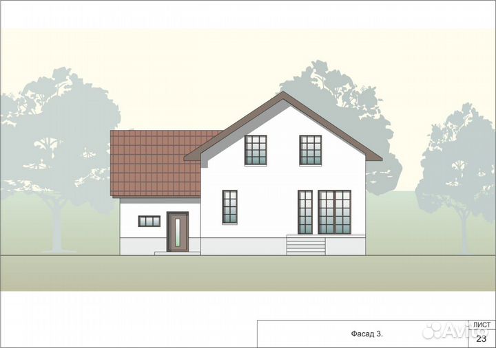 Готовый проект 2-х этажного дома