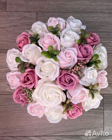 Букет из мыльных роз