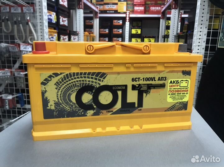 Аккумулятор Colt 100Ah прямая полярность