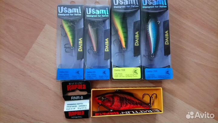 Воблеры, ратлины, блесны, джерки, балансиры