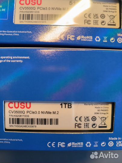 SSD nvme 512 Gb / 1Tb новые