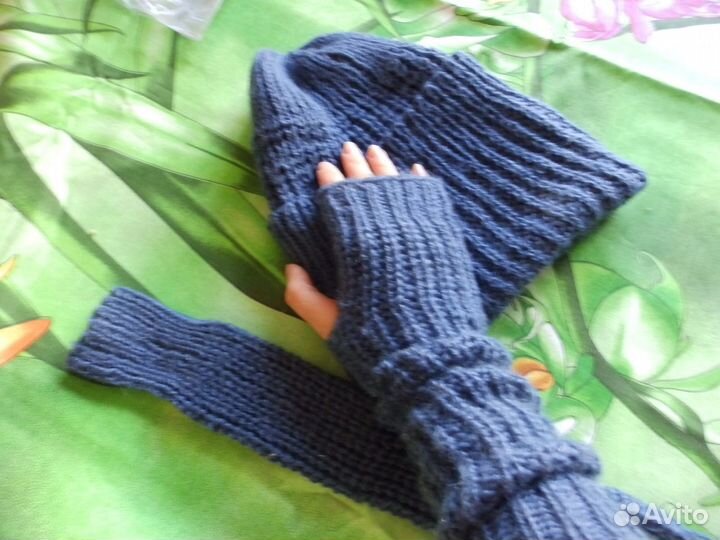 Шарфы, шапка, митенки