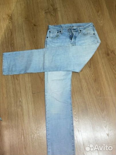 Мужские джинсы levis 501 голубые