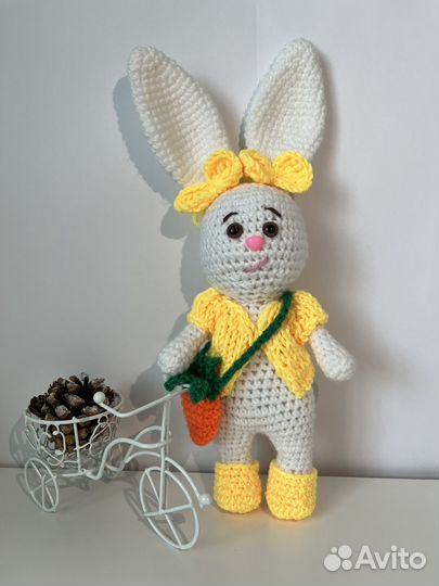 Мягкая игрушка заяц ручной работы