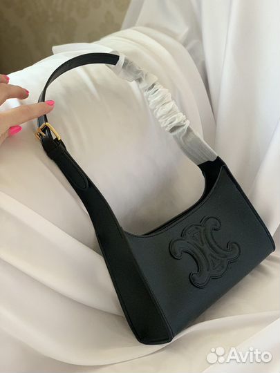 Сумка celine cuir triomphe hobo