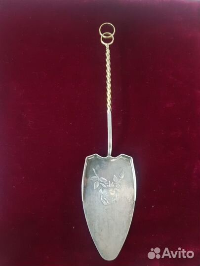 Свадебная лопатка для торта (серебро)