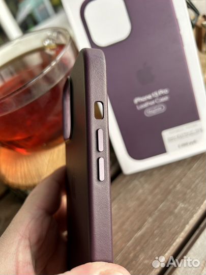 Чехол Кожа iPhone 13 Pro Max Фиолетовый