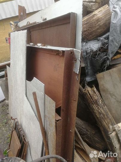 Ворота гаражные металлические бу