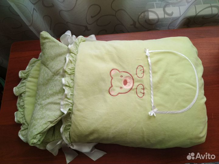 Продам тёплый комплект на выписку (б/у)