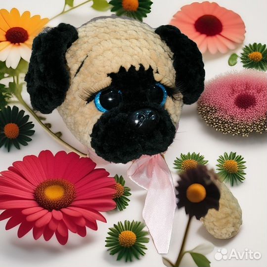 Мягкая игрушка мопс