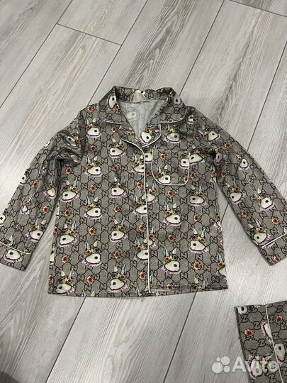 Детский пижамный шелковый костюм104