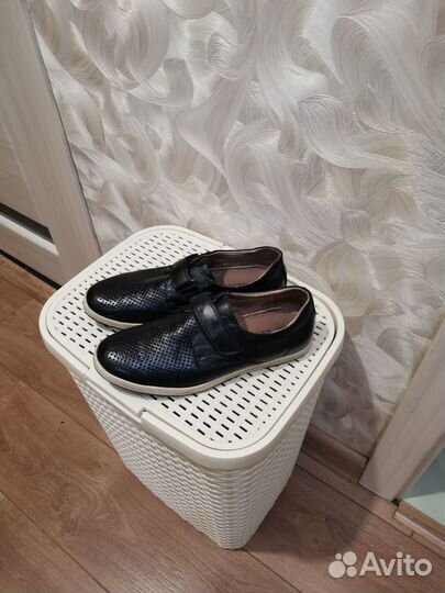 Туфли подростковые натуральная кожа р 40
