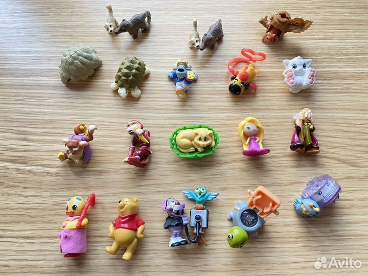 Игрушки из киндер яиц разные