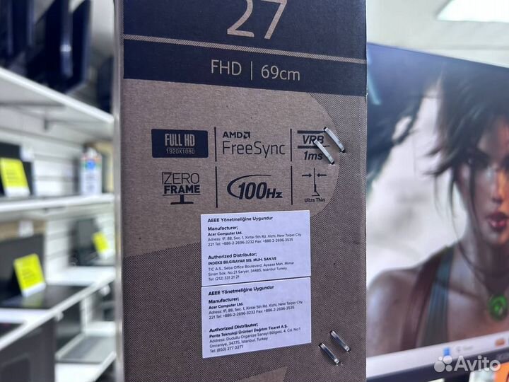 Новый монитор Acer 27 Full HD/IPS/100 Hz/гарантия