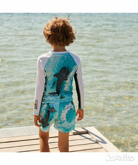 Новый комплект рашгард и шорты Molo 98 128 146