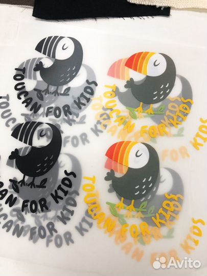 Печать термонаклеек на заказ для одежды и текстиля