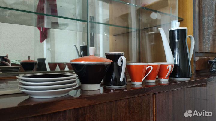 Сервиз кофейный, фарфор гдр (Freiberger Porzellan)