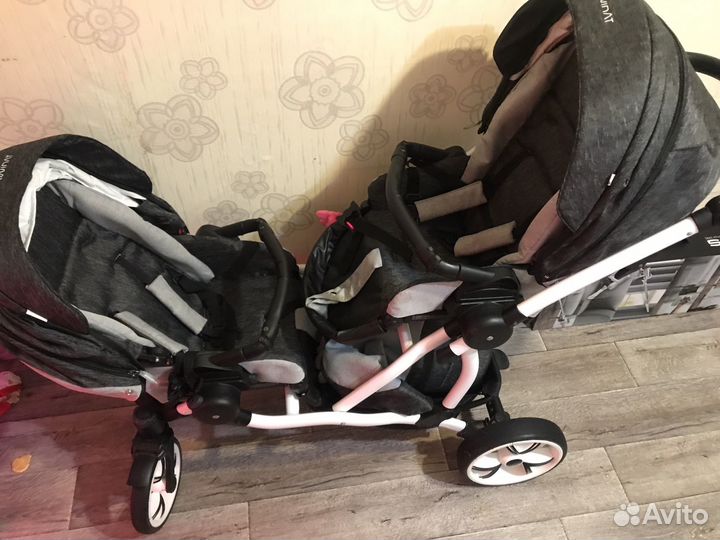 Коляска 2 в 1 aroteam twinat