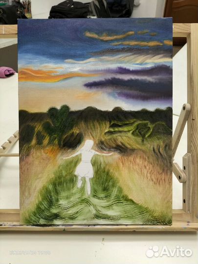 Картина маслом на холсте пейзаж