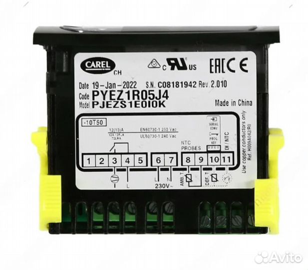 Блок управления carel 230VAC 1 датчик 12А