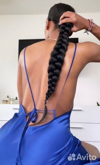 Накладной хвост, хвост на резинке, хвост шиньон