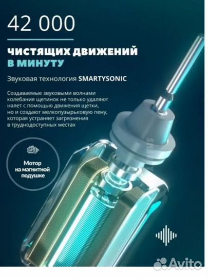 Электронная зубная щетка новая