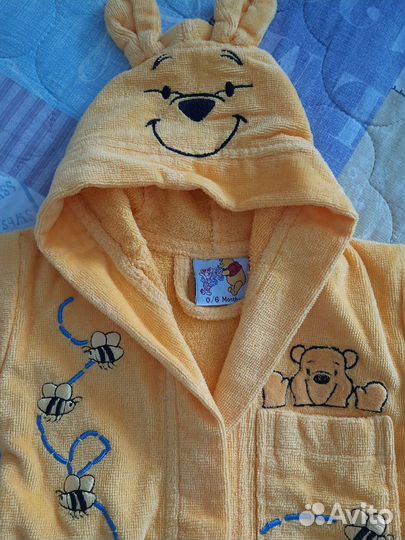 Халат Винни Пух 0-6 мес