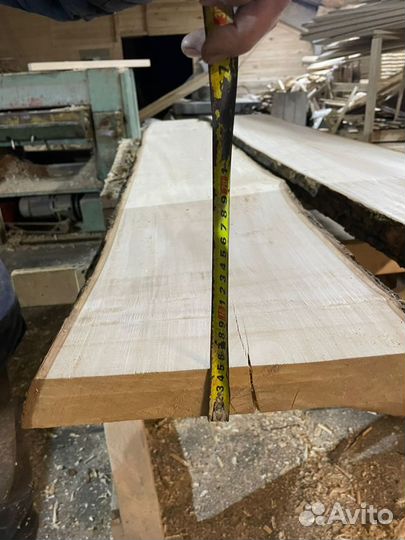 Липа необрезная доска горбыль