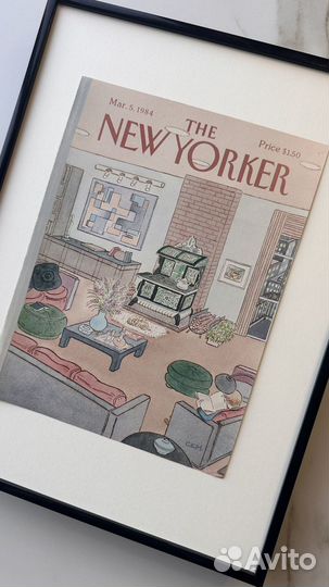 Ориг обложка в раме The New Yorker от 5 марта 1984
