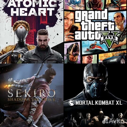 9.00 PS4 + 111 игр 1tb ps4 с играми пс4 1тб